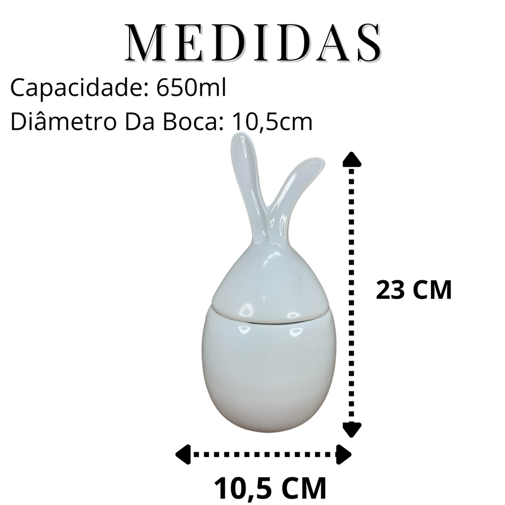 Ovo de Páscoa em Formato de Coelho