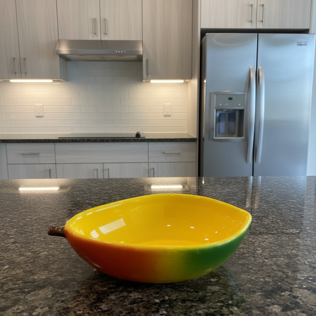 Bowl Decorado Em Manga de Cerâmica Esmaltada