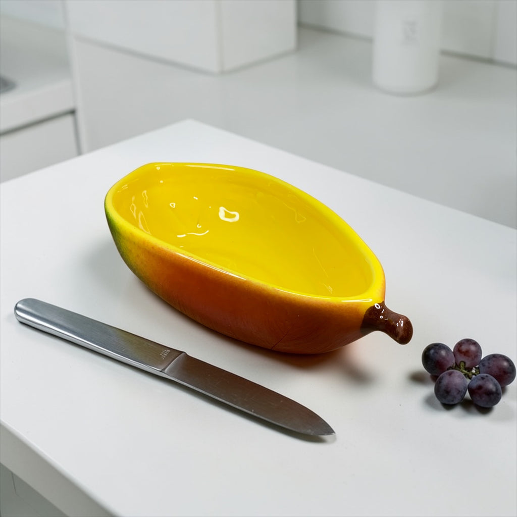 Bowl Decorado Em Manga de Cerâmica Esmaltada