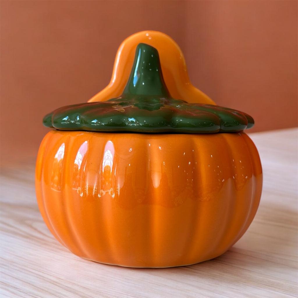 Saleiro Em Formato de Abóbora Laranja