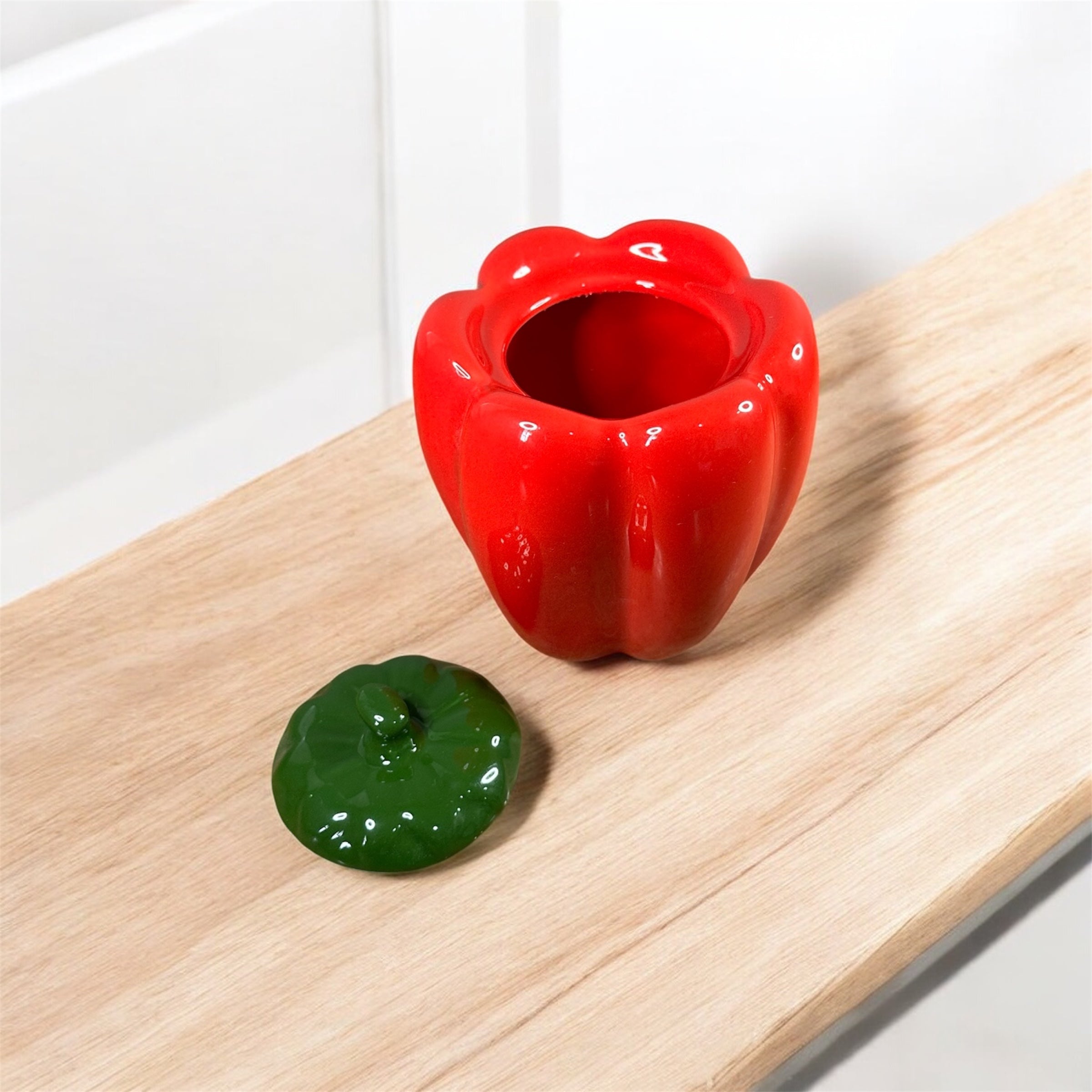 Pimentão Porta Temperos Vermelho