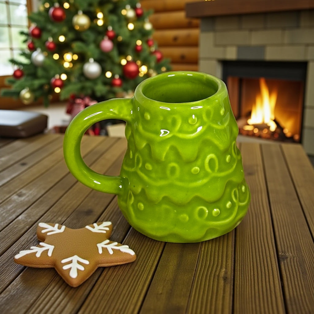 Caneca de Natal 450ml Feito de Cerâmica Esmaltada