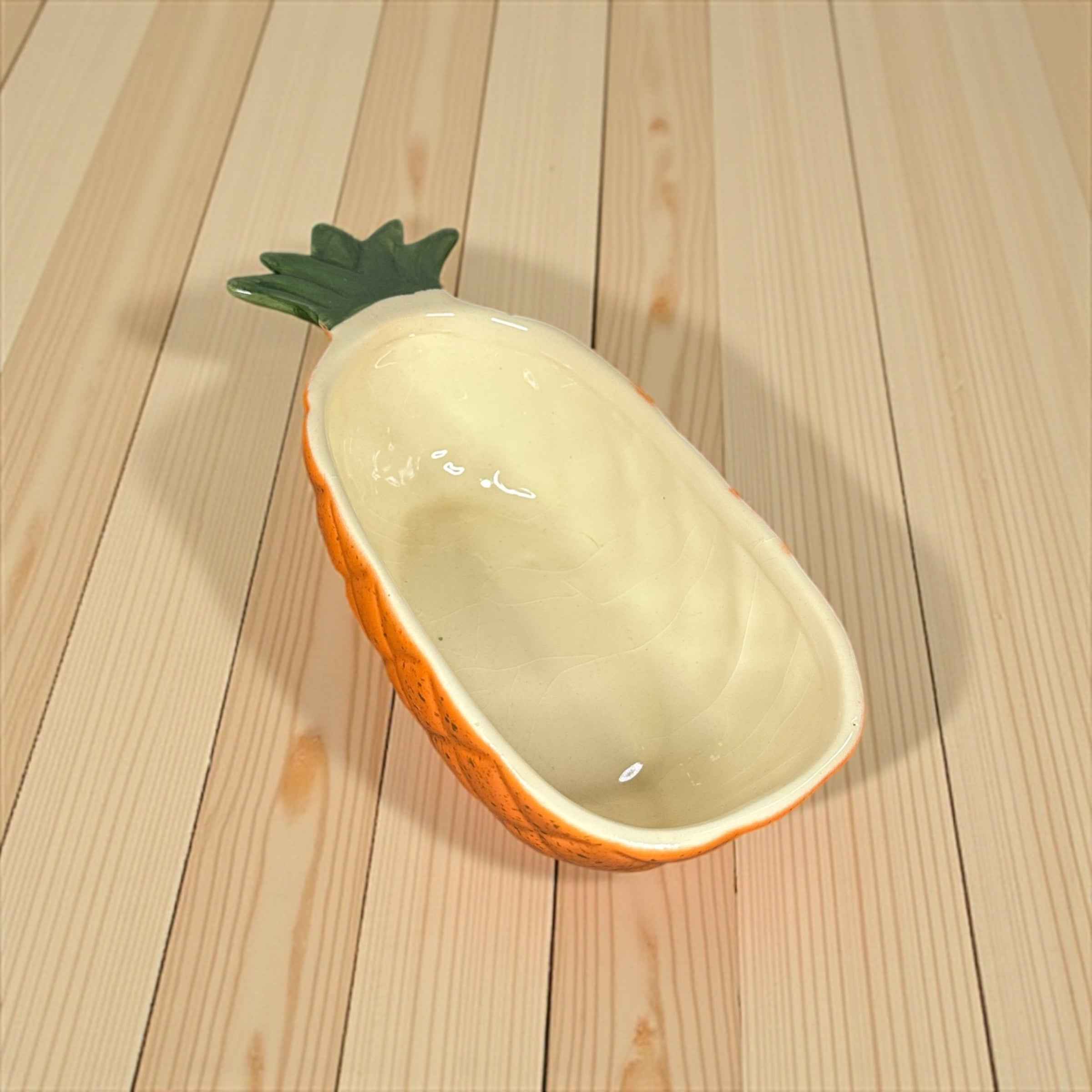 Tigela de Abacaxi Laranja Decorada