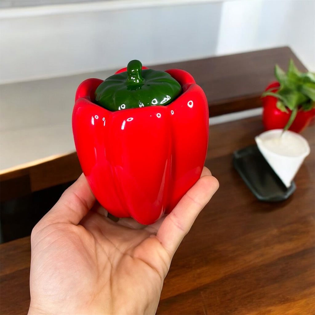 Pimentão Porta Temperos Vermelho