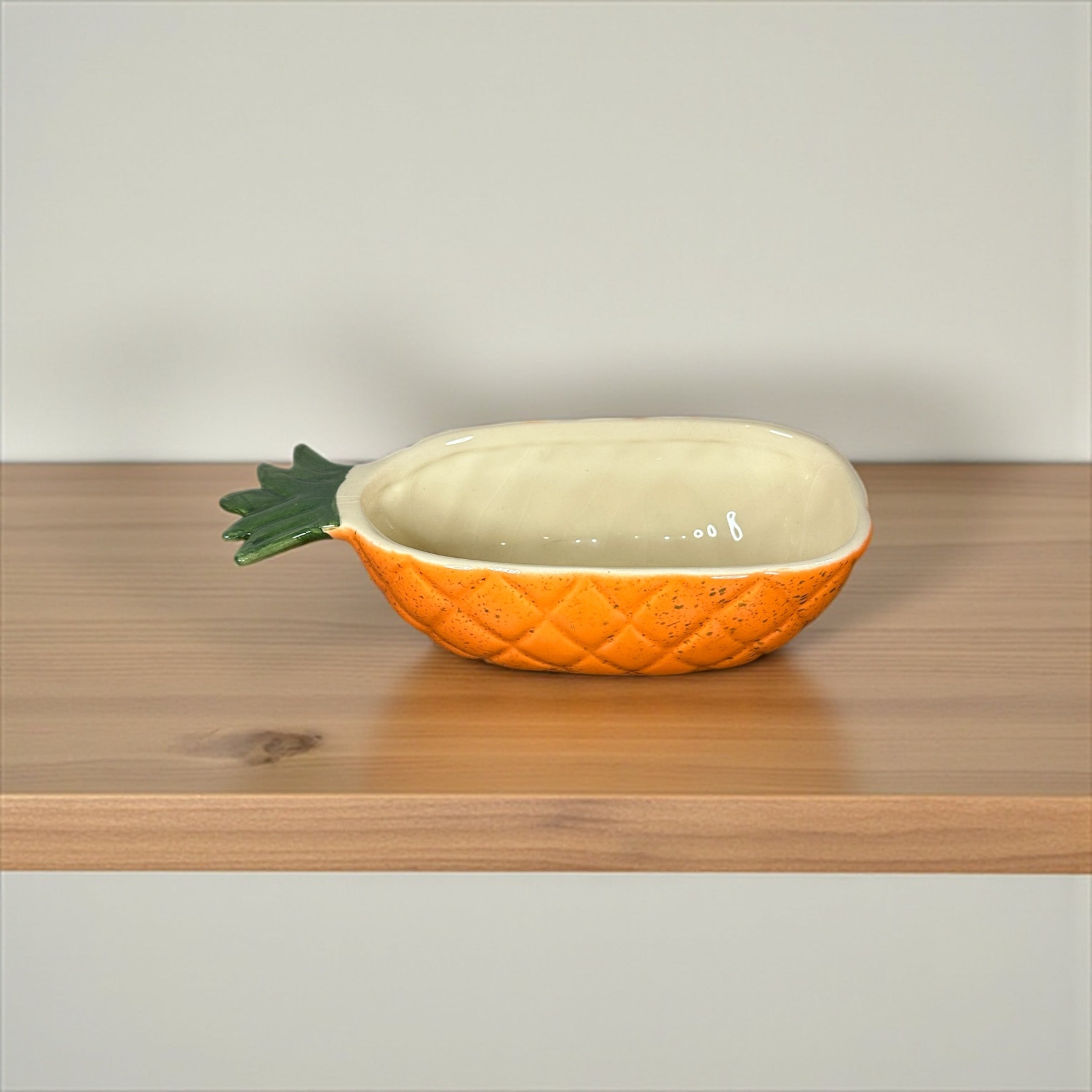Tigela de Abacaxi Laranja Decorada