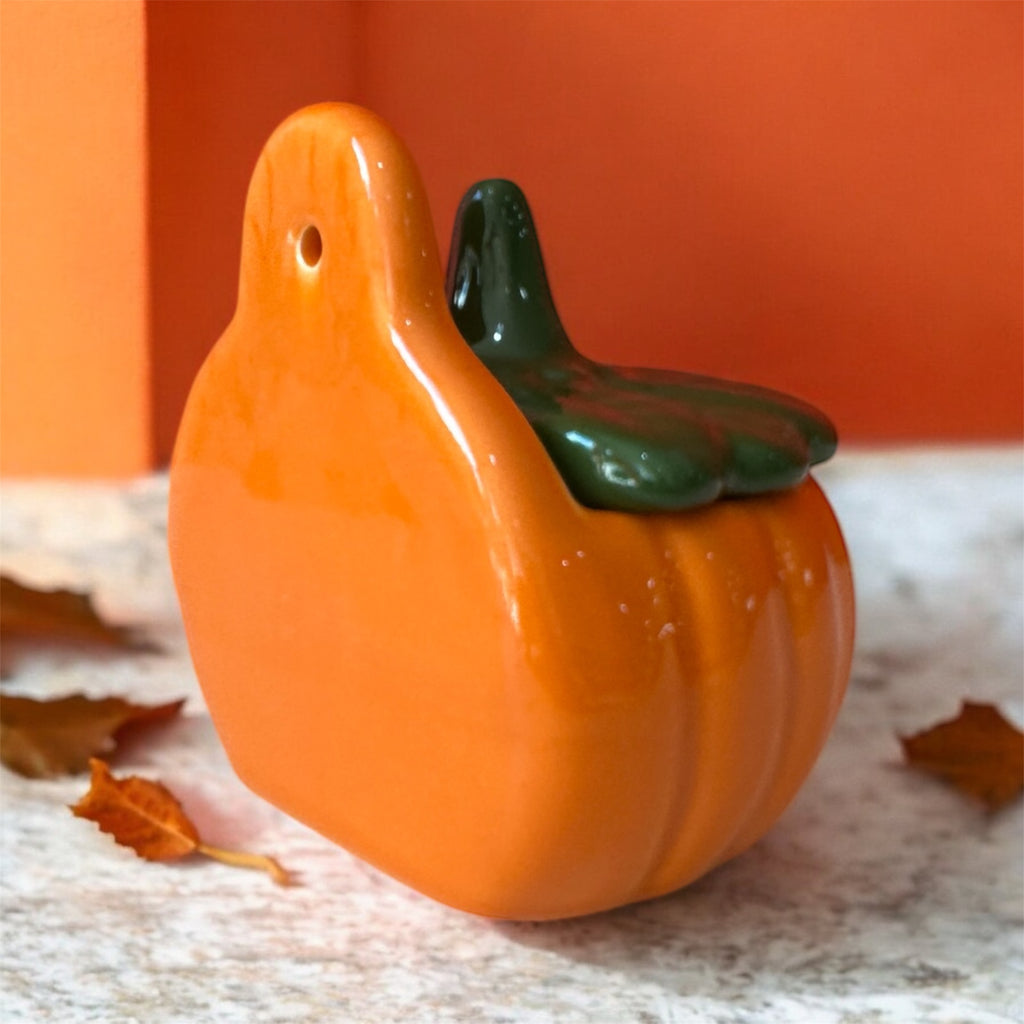Saleiro Em Formato de Abóbora Laranja