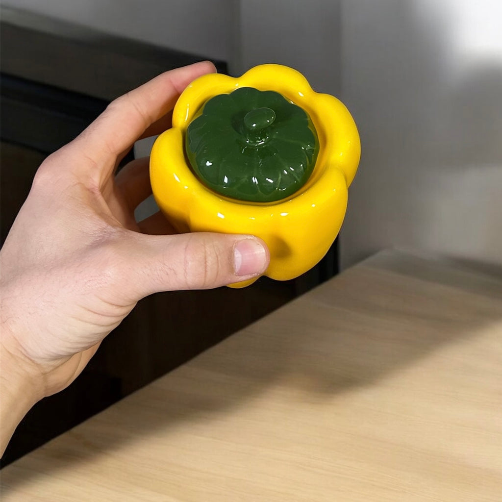 Pimentão Porta Tempero Amarelo