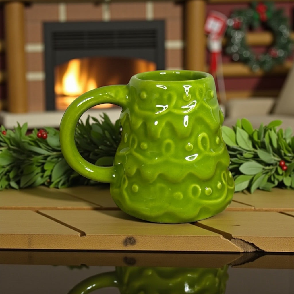 Caneca de Natal 450ml Feito de Cerâmica Esmaltada