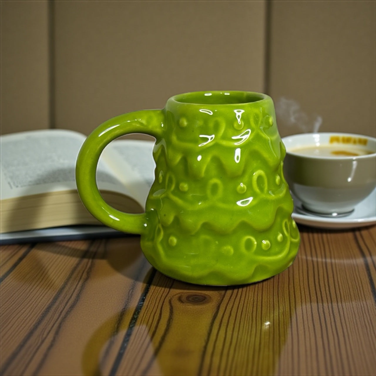 Caneca de Natal 450ml Feito de Cerâmica Esmaltada