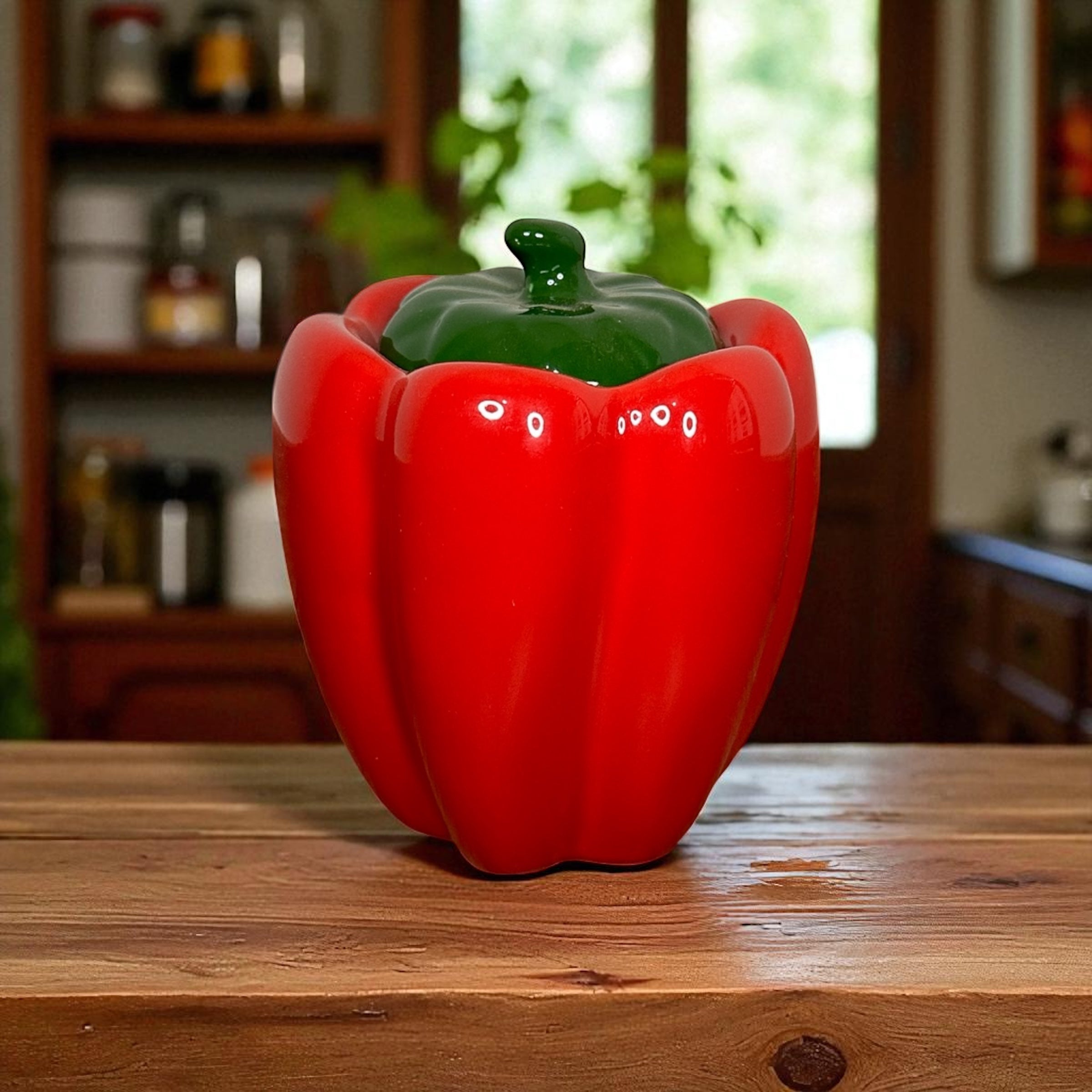 Pimentão Porta Temperos Vermelho