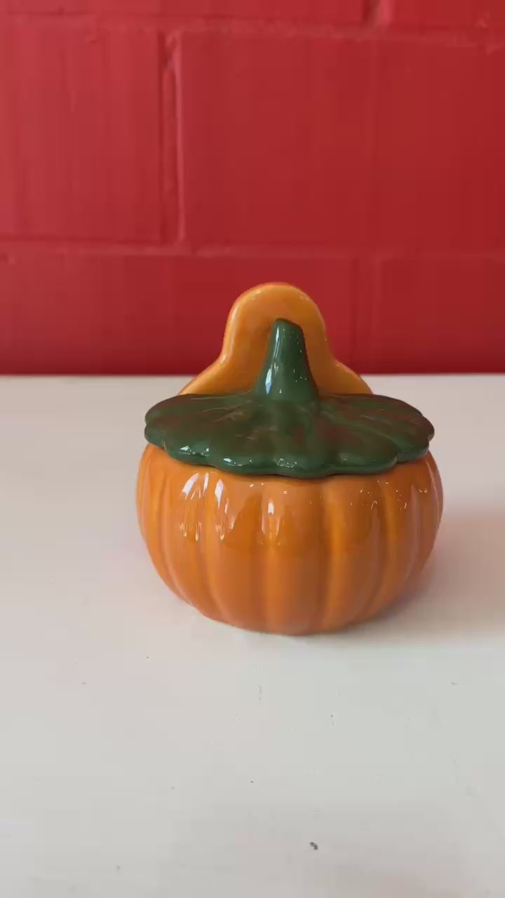 Saleiro Em Formato de Abóbora Laranja