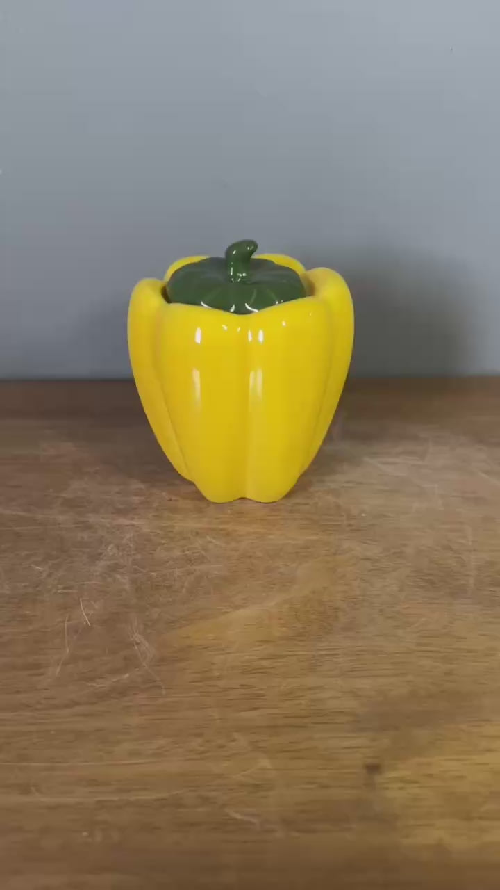 Pimentão Porta Tempero Amarelo