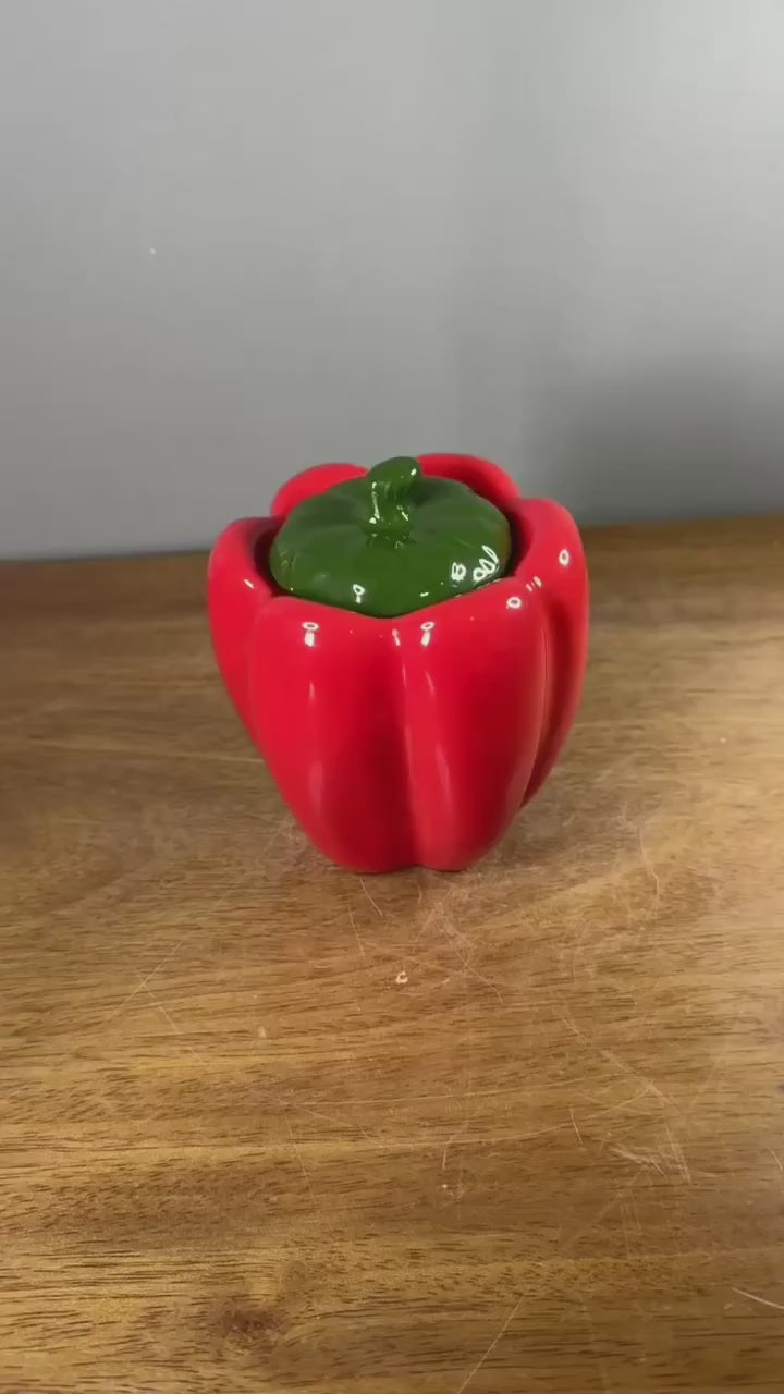 Pimentão Porta Temperos Vermelho