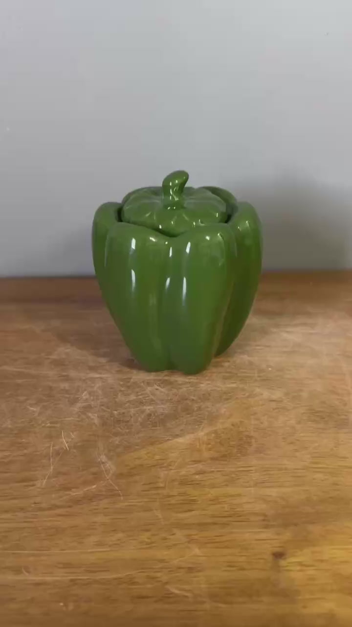 Pimentão Porta Tempero Verde Escuro