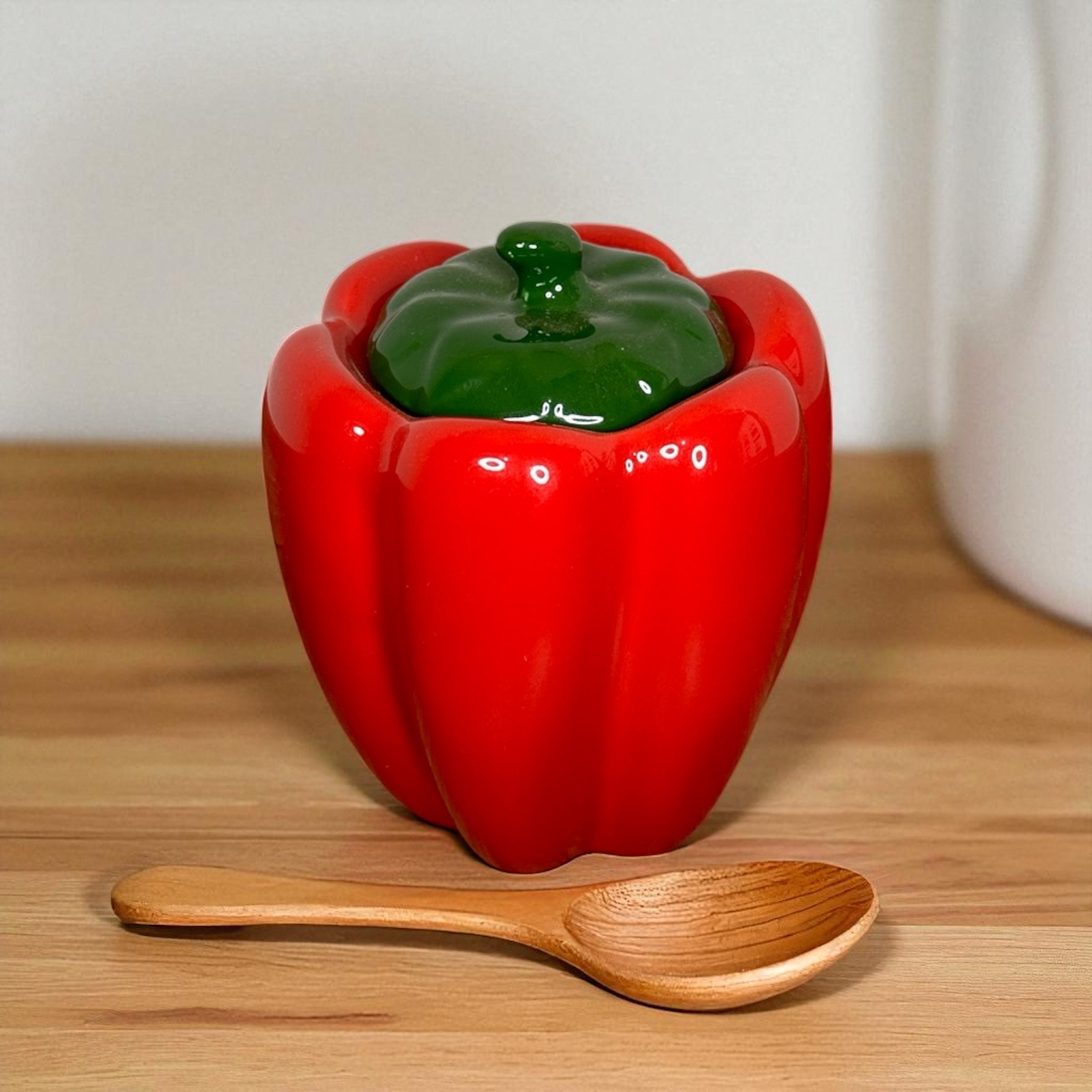 Pimentão Porta Temperos Vermelho
