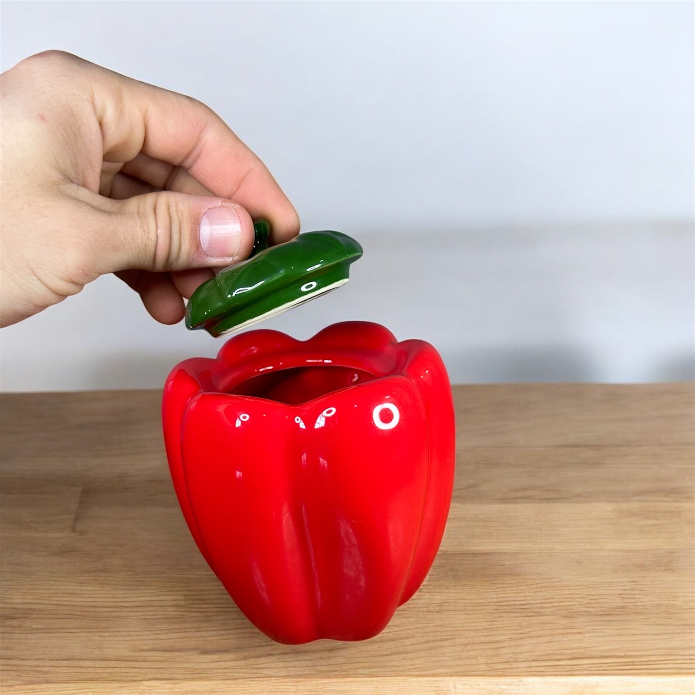Pimentão Porta Temperos Vermelho