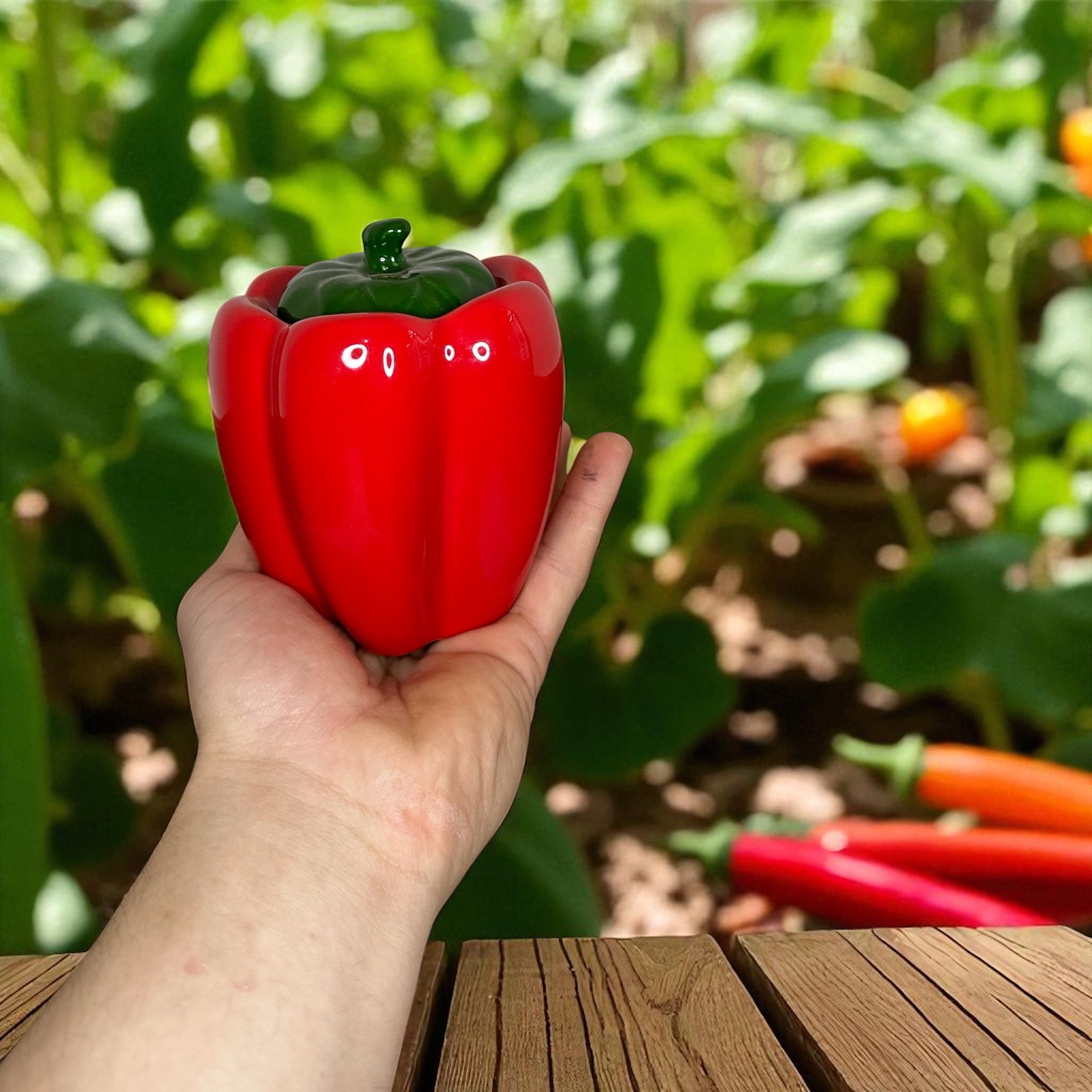 Pimentão Porta Temperos Vermelho